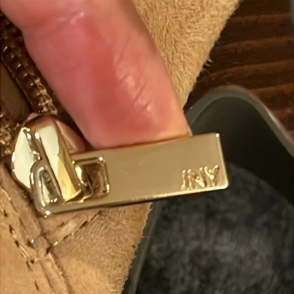 Jones New York Ankle Booties. Kitten Heel Pointed-Toe Genuine suede Tan. 7.5 NEW - Picture 8 of 9